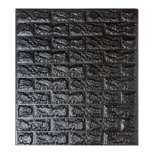 Самоклейка декоративна 3D панель Sticker Wall під чорну цеглу 700x770x7мм (Os-BG19) Самоклейка декоративна 3D панель Sticker Wall під чорну цеглу 700x770x7мм (Os-BG19)