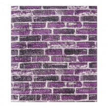 Самоклейка декоративна 3D панель Sticker Wall під фіолетову катеринославську цеглу 700x770x7мм (Os-CZ-01-5) Самоклейка декоративна 3D панель Sticker Wall під фіолетову катеринославську цеглу 700x770x7мм (Os-CZ-01-5)