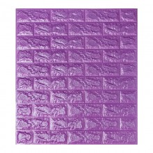 Самоклейка декоративна 3D панель Sticker Wall під фіолетову цеглу 700x770x7мм (Os-BG16) Самоклейка декоративна 3D панель Sticker Wall під фіолетову цеглу 700x770x7мм (Os-BG16)