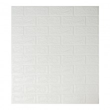 Самоклейка декоративна 3D панель Sticker Wall під білу цеглу 700x770x5мм (Os-BG01-5) Самоклейка декоративна 3D панель Sticker Wall під білу цеглу 700x770x5мм (Os-BG01-5)