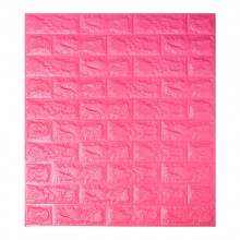 Самоклейка декоративна 3D панель Sticker Wall під темно-рожеву цеглу 700x770x7мм (Os-BG06) Самоклейка декоративна 3D панель Sticker Wall під темно-рожеву цеглу 700x770x7мм (Os-BG06)