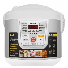 Мультиварка Rotex RMC-508-W , 900 Вт , обьём чаши 5 литров