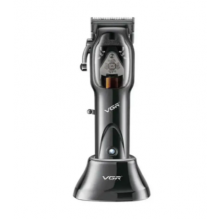Машинка для стрижки с подставкой VGR Professional Black ( V - 653 ) 