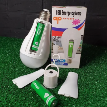 Светодиодная лампа с двумя аккумуляторами 18650 , 20 W , цоколь Е - 27 , White Светодиодная лампа с двумя аккумуляторами 18650 , 20 W , цоколь Е - 27 , White