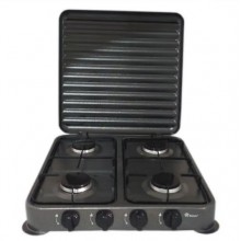Плита газовая Domotec MS-6604  , 4 конфорки , цвет серый .